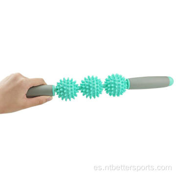 Punto de gatillo Sport Spiky Ball Massage Roller Stick